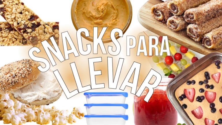 Snacks Saludables y F&aacute;ciles de Preparar